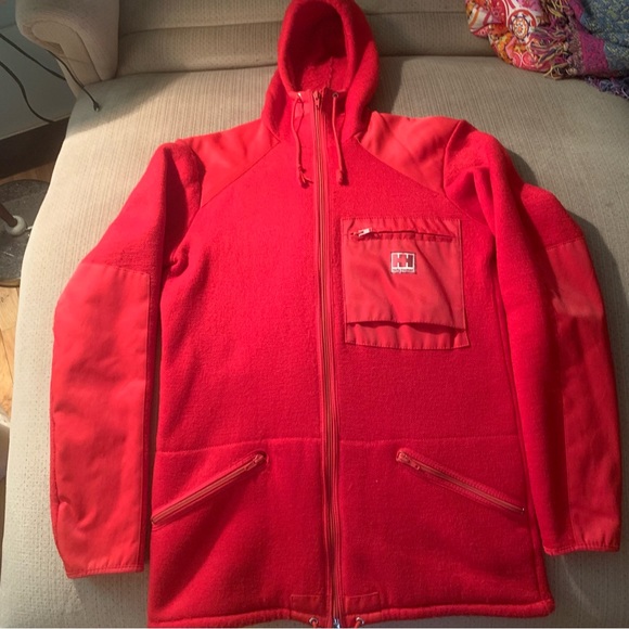🔥super vintage 80s? Helly Hansen fleece/sherpa? jacket. Super rare, small.🔥 - Picture 1 of 11